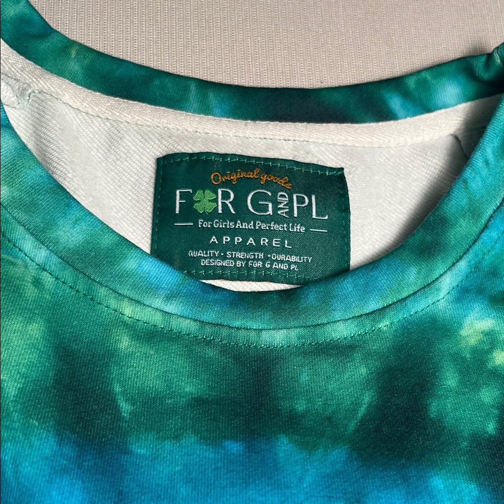 Women's Green Tie-Dye Sweatshirt